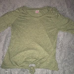 Army green long sleeve shirt